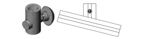 Conector cabeça articulada – DD22–00 -  Enclausuramentos